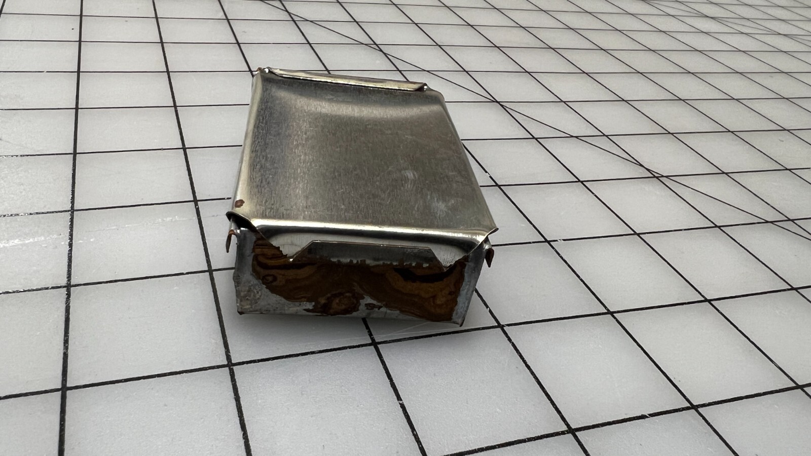 Small Tin "Match Safe" Haversack waterproof container - Civil War WW1 Reenacting