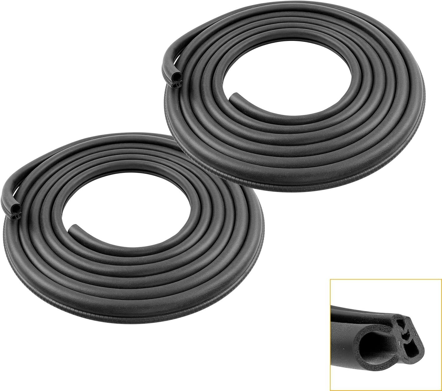 Front Door Weatherstrip Seal 2PCS Chevy Silverado Tahoe GMC Sierra Yukon Escalad