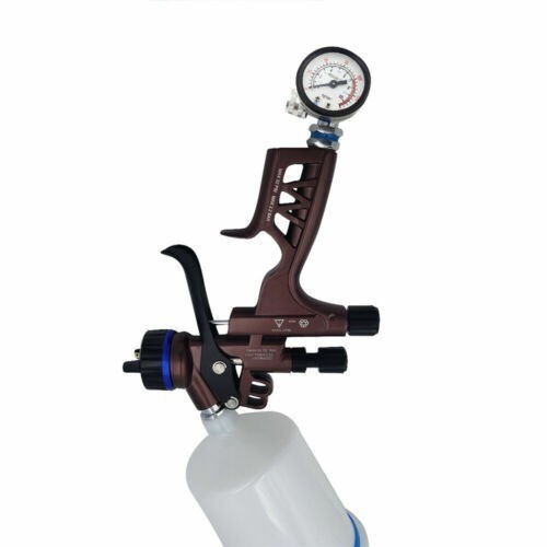 600ML HVLP Spray Gun 1.3mm Nozzle With Pressure Regulator Car Surface Spraying