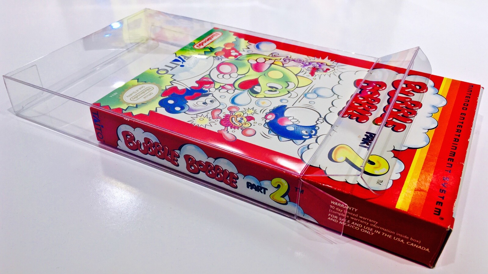 5 Box Protectors for NINTENDO NES Video Game Boxes! Clear Display Cases CIB New