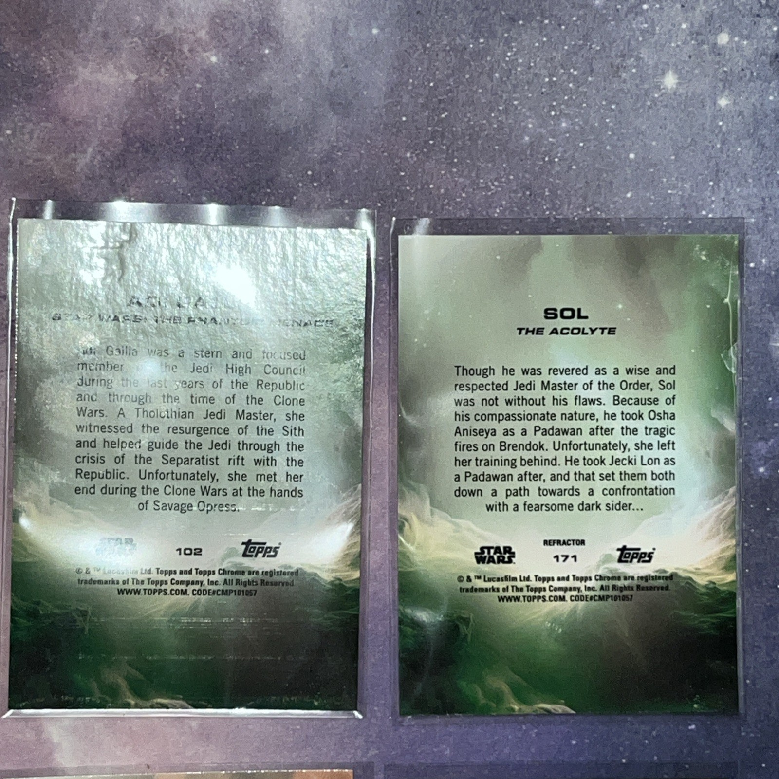 Star Wars*Topps Chrome 2025*Lot of 8*Raywave/Prizm/Refractors*Kylo*Sol*Free Ship