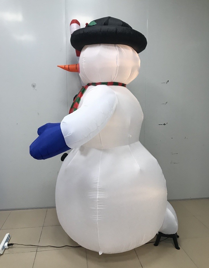 NEW 2025 Christmas Inflatable 8ft Candy-Cane Snowman