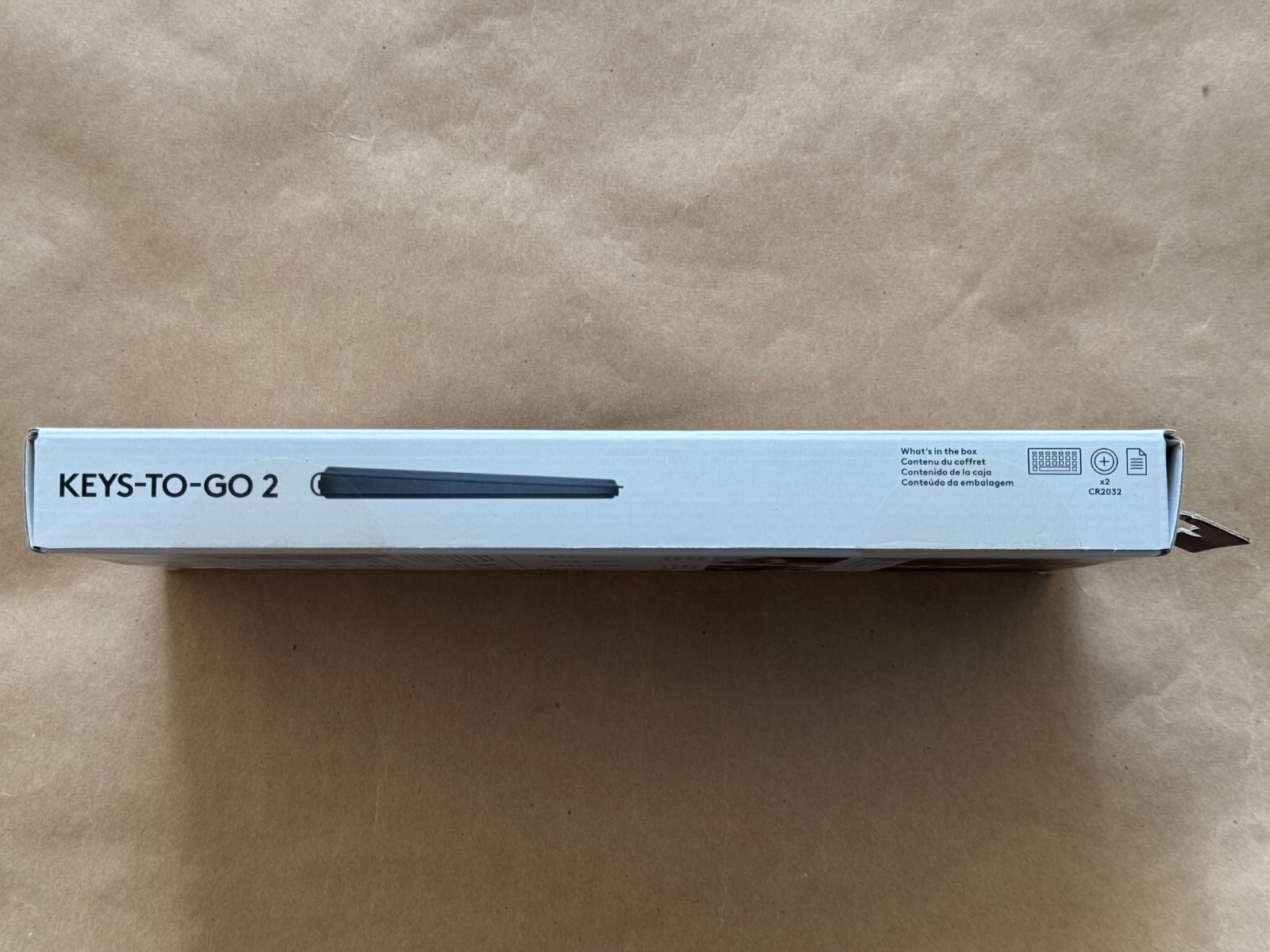 NEW LOGITECH KEYS-TO-GO 2 ULTRA-PORTABLE KEYBOARD WITH COVER 920-012867