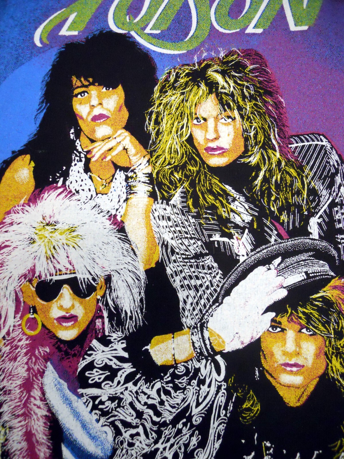 Poison Back Patch Look what the cat dragged in Band 80's Vintage Bret Michaels