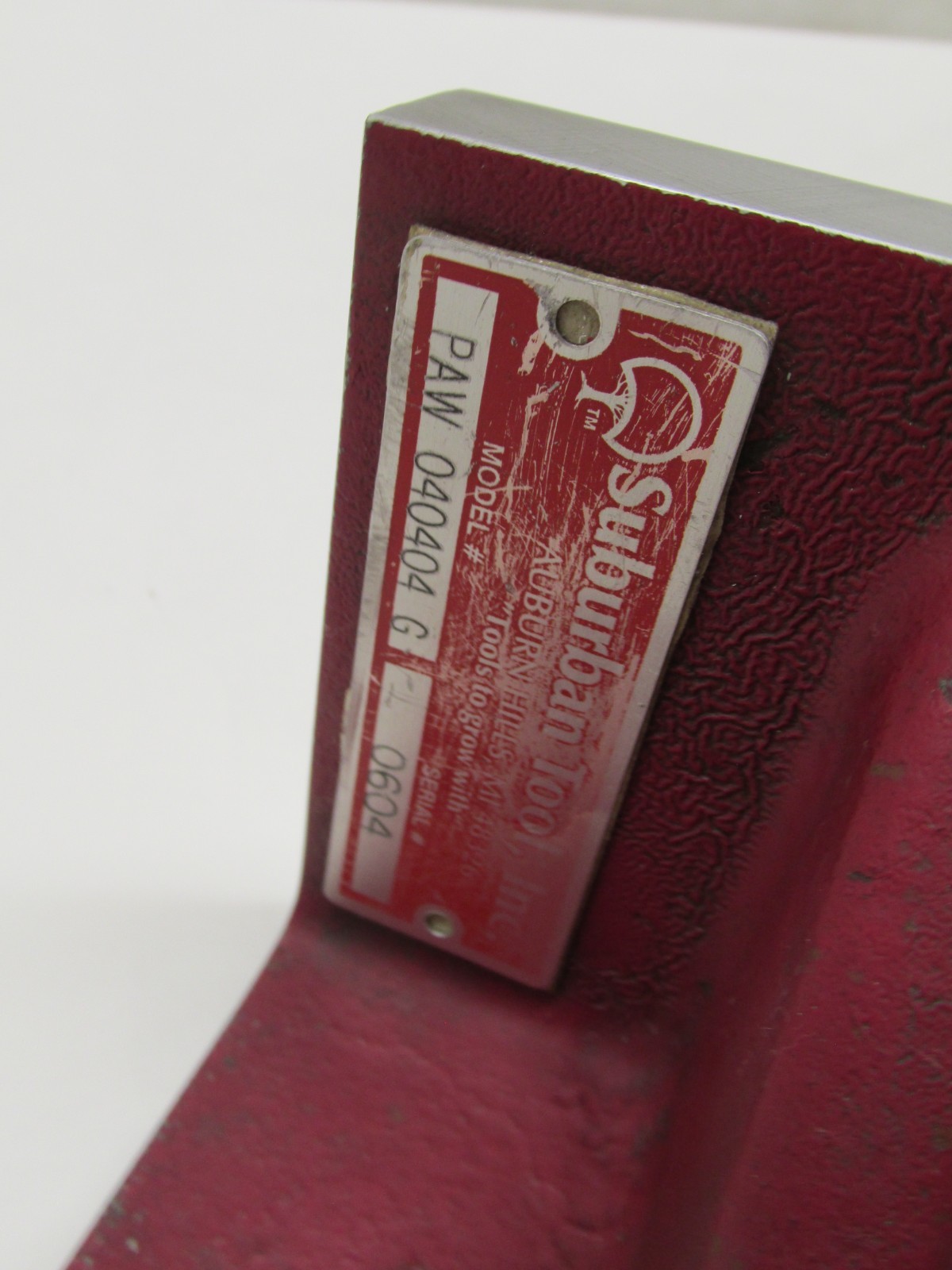 PAIR OF SUBURBAN 4'' x 4'' x 4'' PRECISION GROUND ANGLE PLATES - #PAW-040404-G