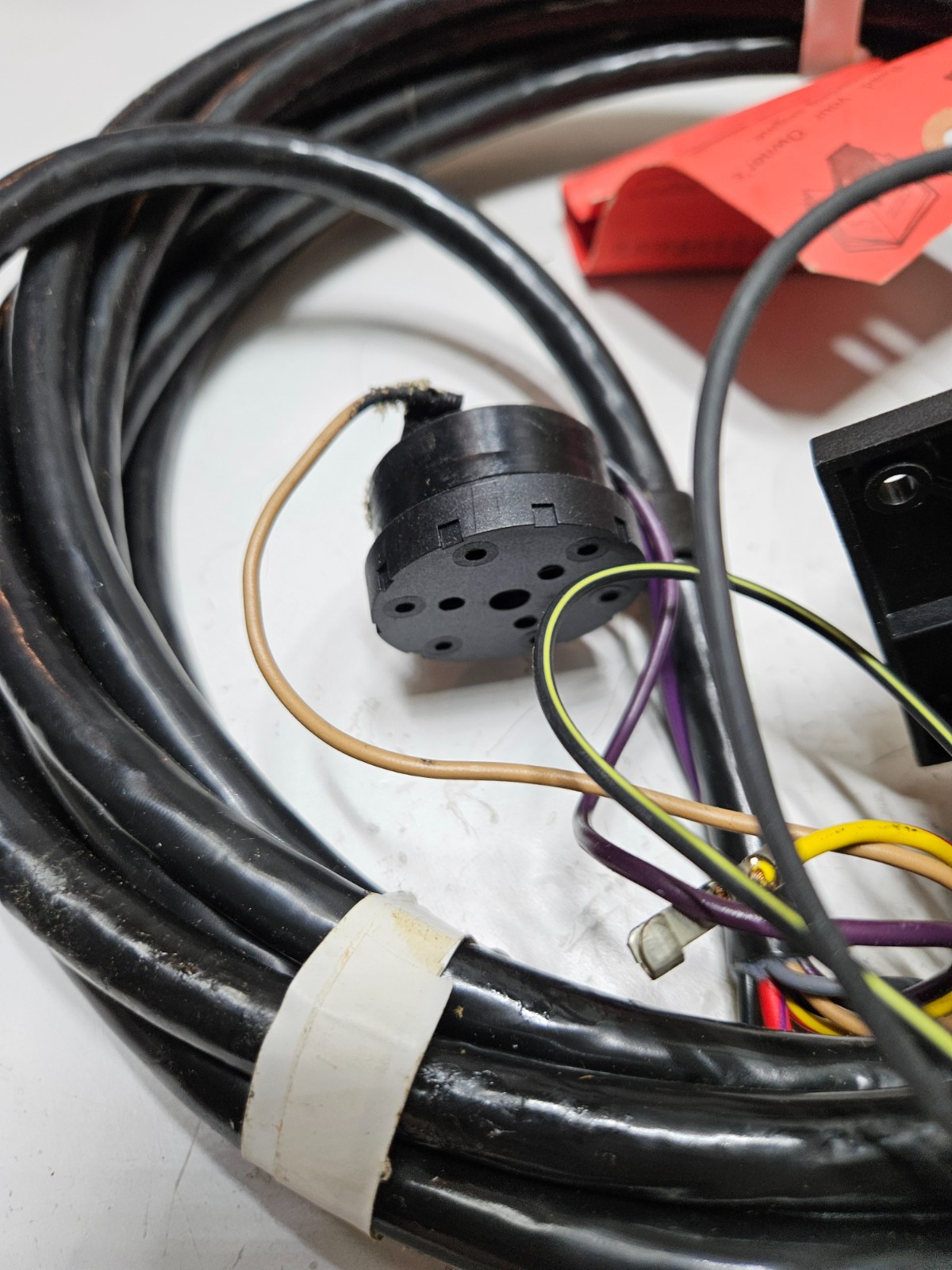 NOS OEM BRP OMC Johnson Evinrude 20' Feet Red Plug Wiring Harness 0174960 New