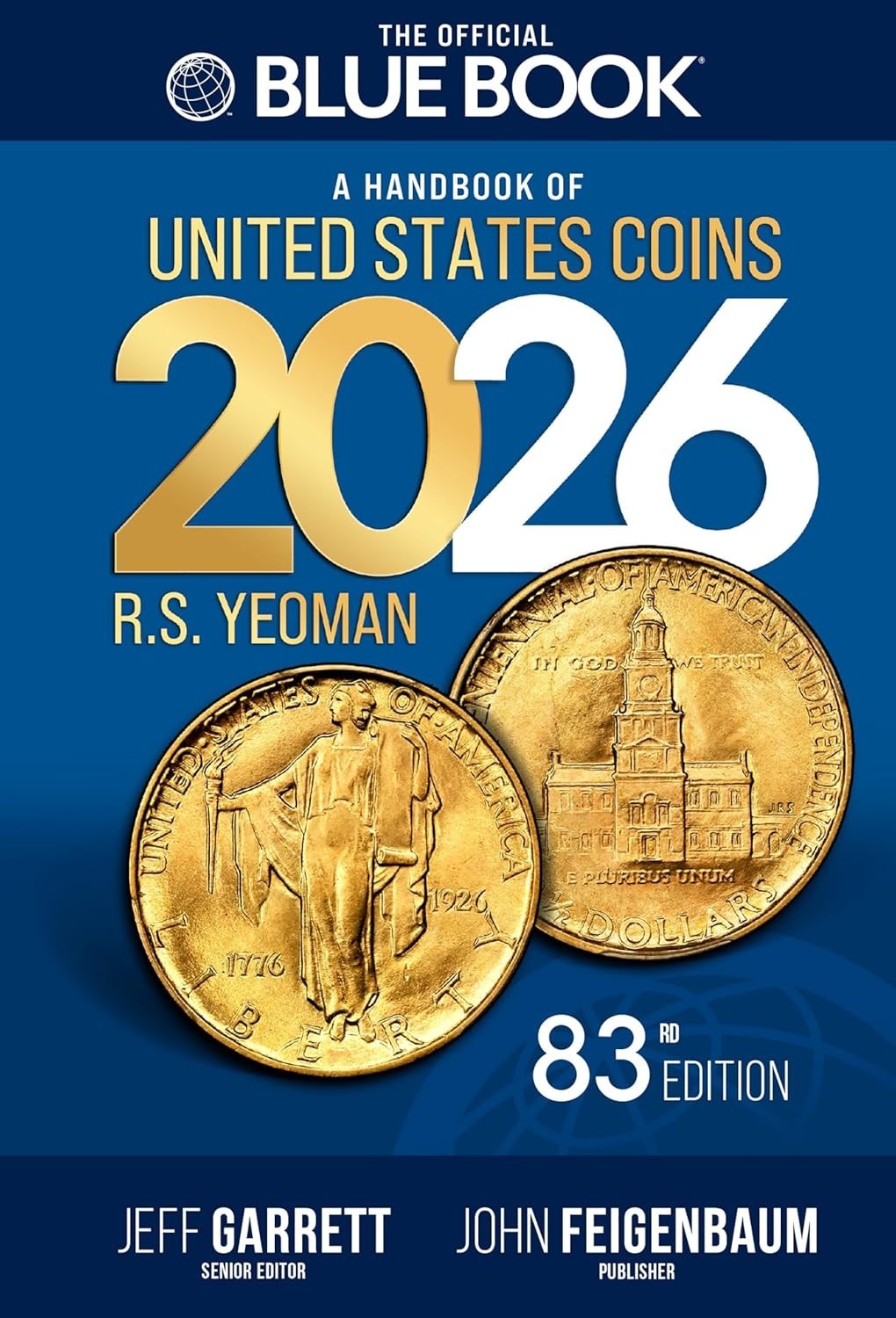 Whitman 2026 Blue Book Handbook of US Coins Paperback Book