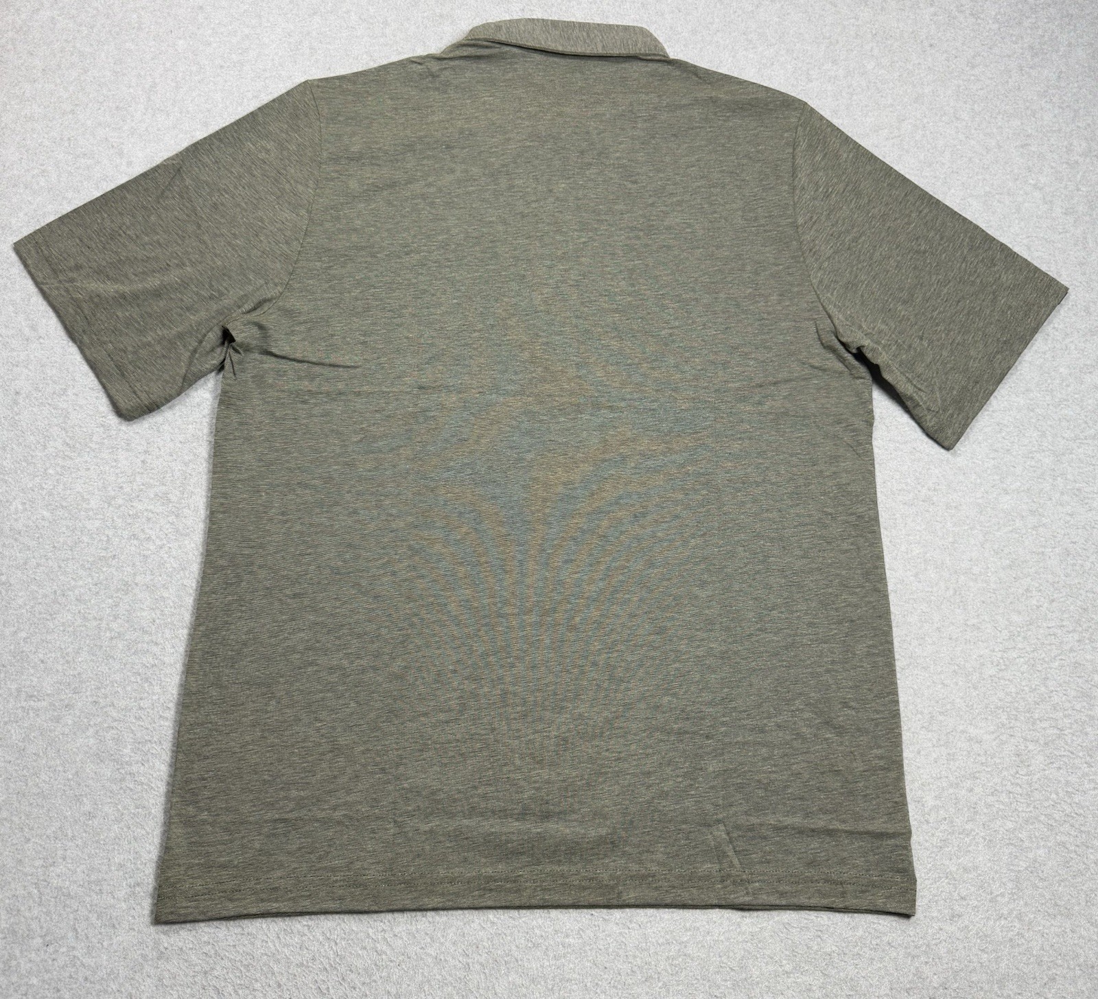 Criquet Performance Polo Shirt Mens Medium Olive Green Stretch