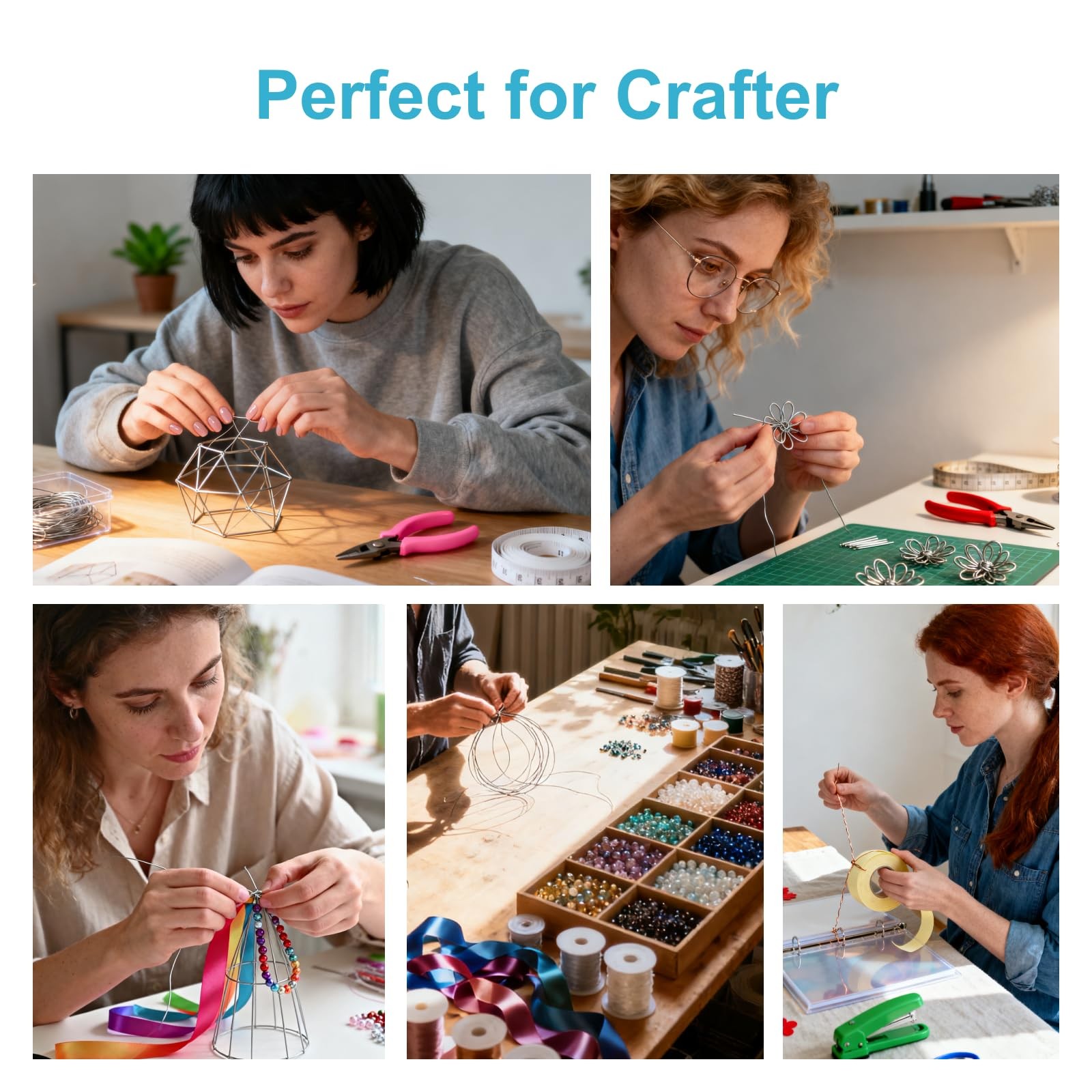 20 Gauge Craft Wire, 164 Feet Galvanized Metal Wire for Picture Hanging, Bons...