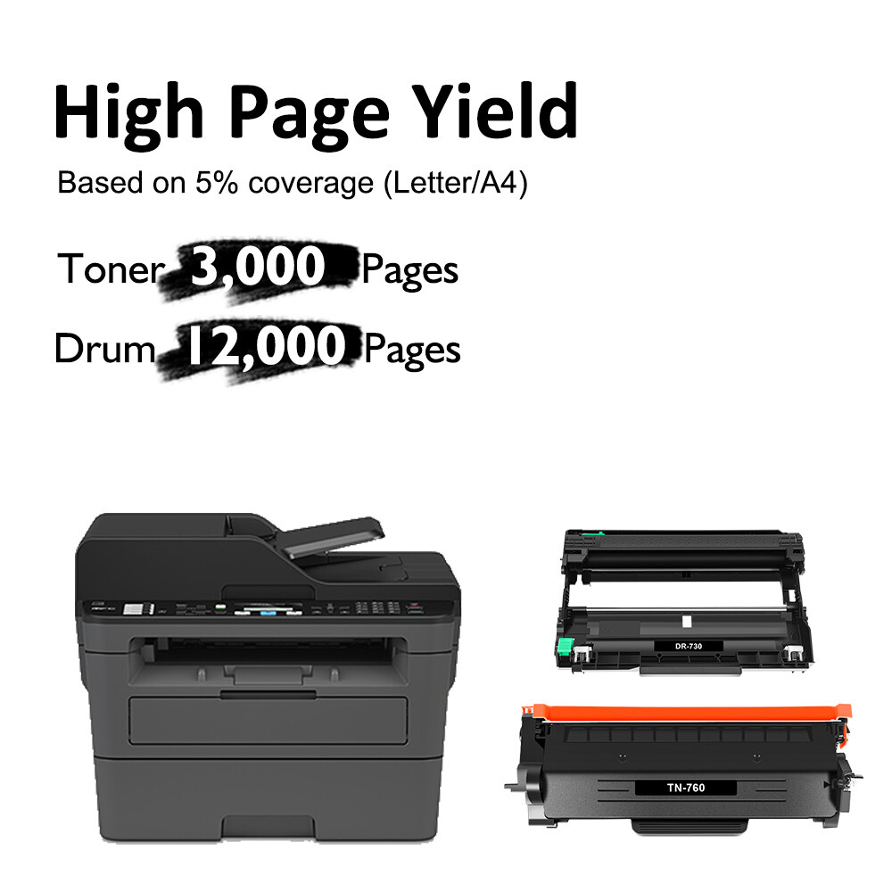 TN760 Toner DR730 Drum Cartridge for Brother MFC-L2690DW MFC-L2710DW L2550DW Lot