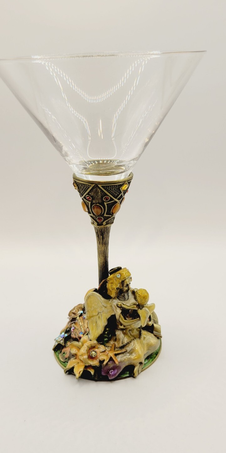 Kirks Folly Remember Angel Goblet Martinee Glass