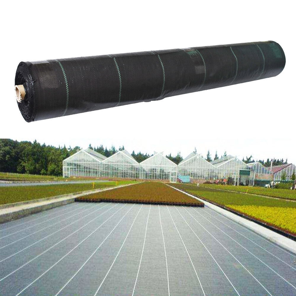 Heavy Duty Woven Ground Weed Cover 3.2 Ounce Landscape Weed Barrier Fabric