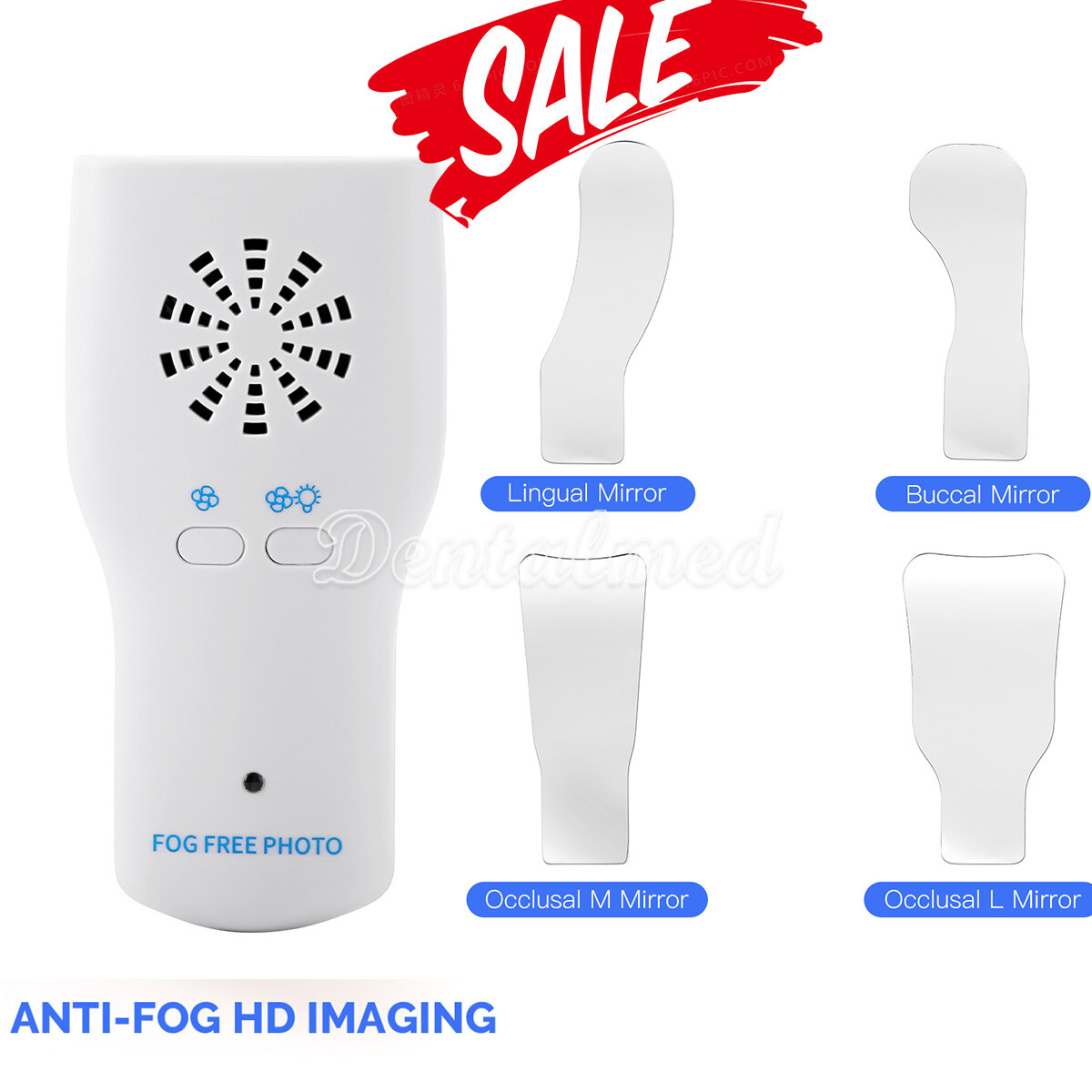 Dental Automatic Anti-fog Mirrors For Oral Photography Reflector Glass Mirrors