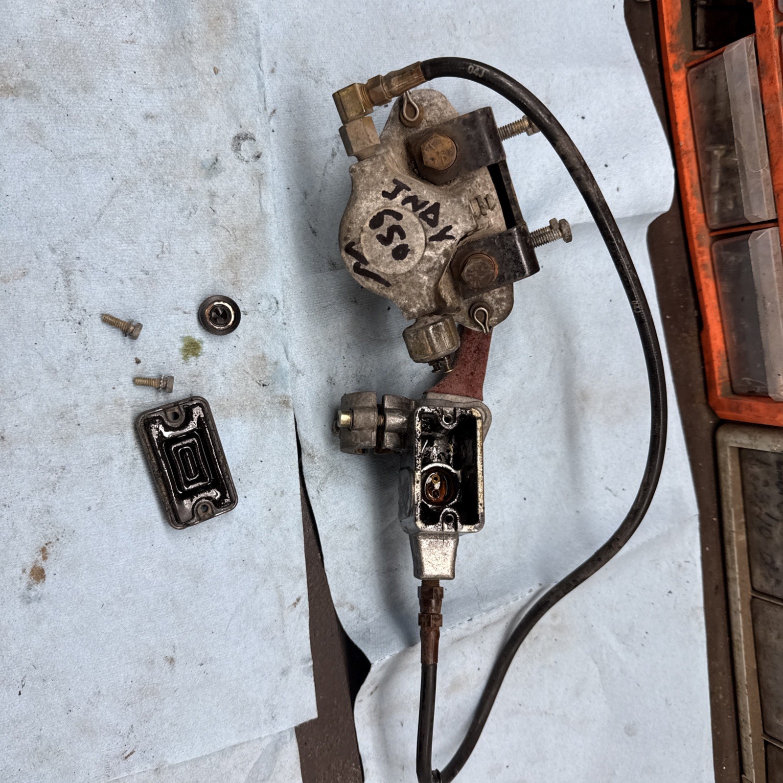 1990 POLARIS INDY 650 Brake Caliper And Master Cylinder