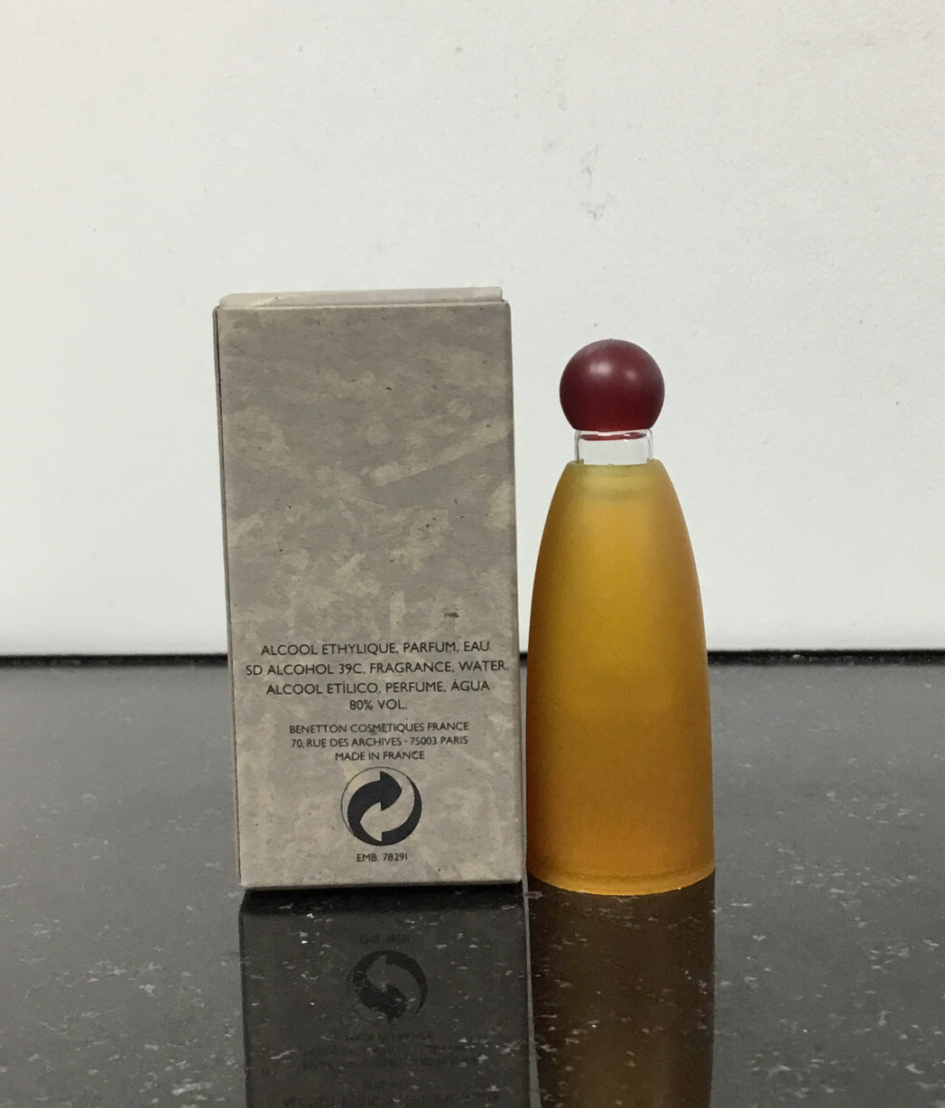 RARE Mini Parfum TRIBU * Benetton EDT 4ml/0,13Fl oz NIB