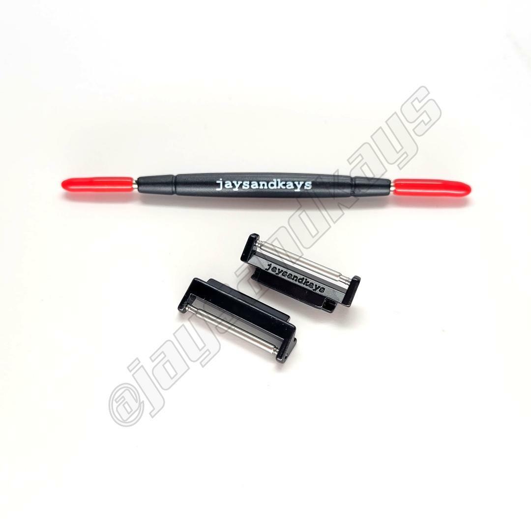 JaysAndKays® Metal Adapters and Strap Kit for Casio F-91W F91