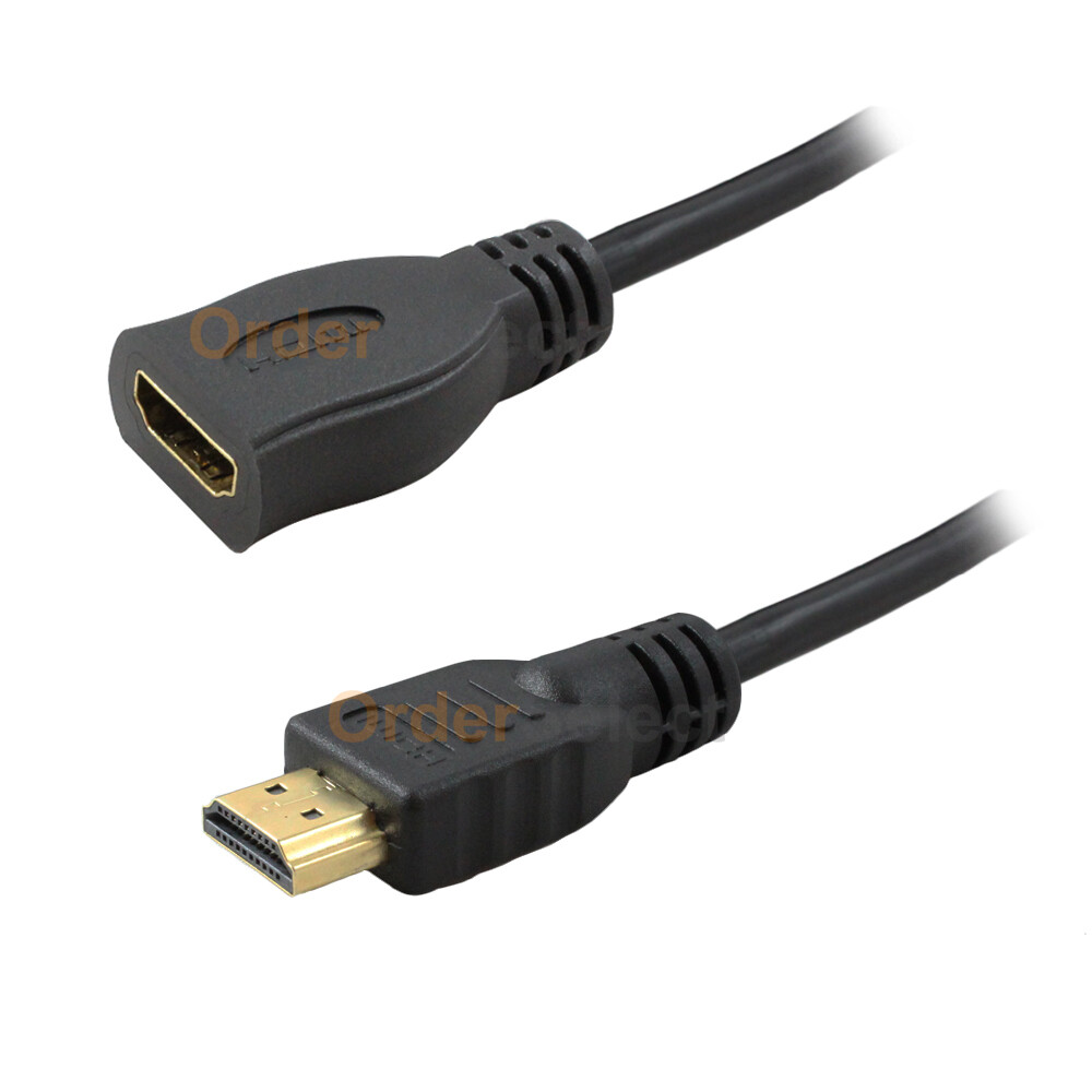 HDMI Extension Cable Male to Female HDMI Cable Extender Adapter 3D 4K x 2K Lot