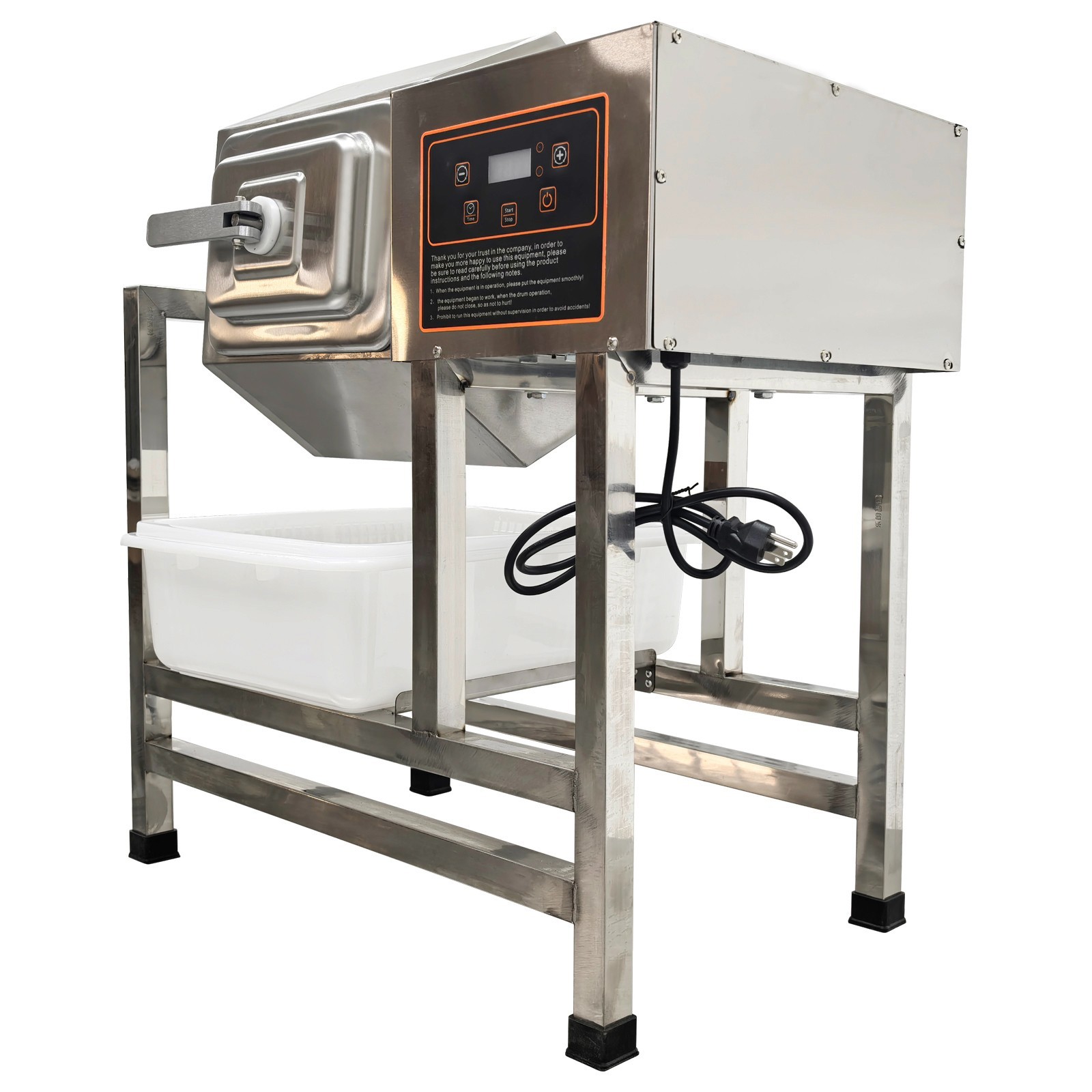 38L Commerical Chicken Marinating Machines Automatic Meat Tumbler Machine 110V