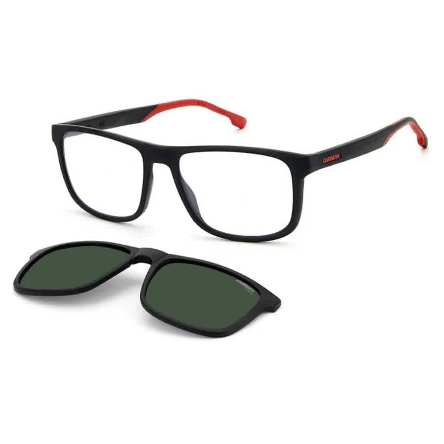 Carrera Polarized Green Clip-On Rectangular Men's Eyeglasses CARRERA 8053/CS