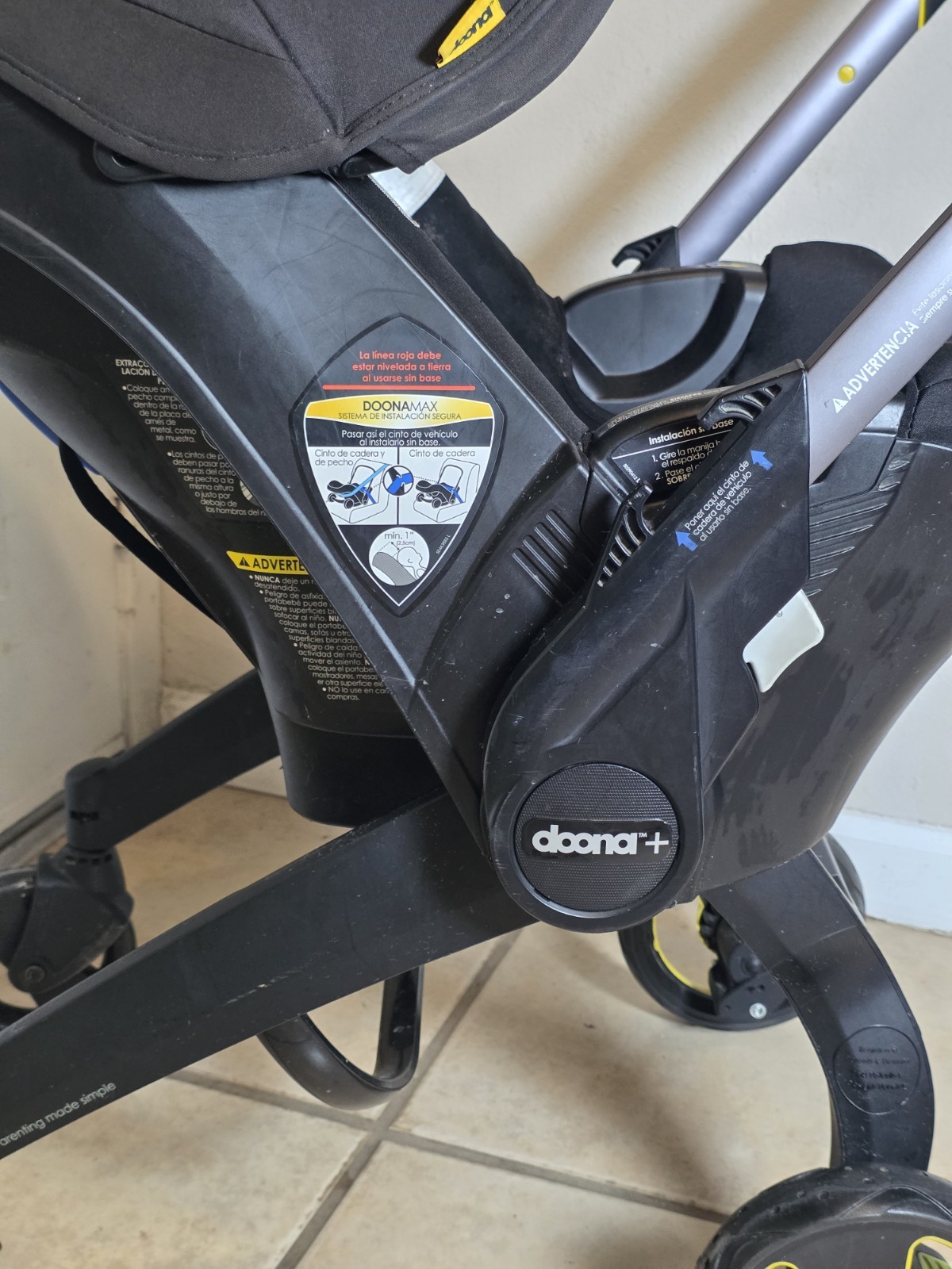 Doona+ Convertible Doona Nitro Black Infant Stroller