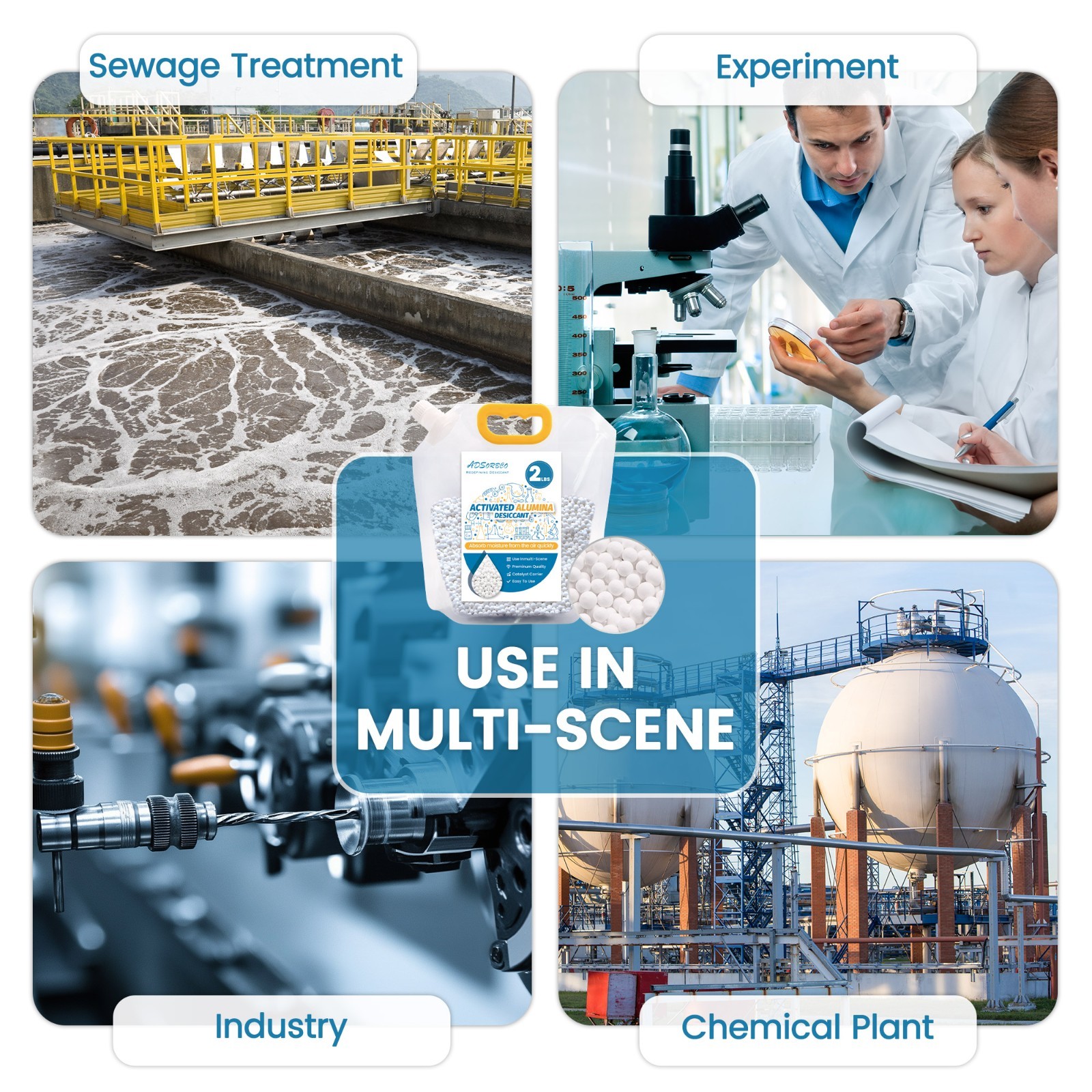 2 LBS Adsorbco Activated Alumina Desiccant