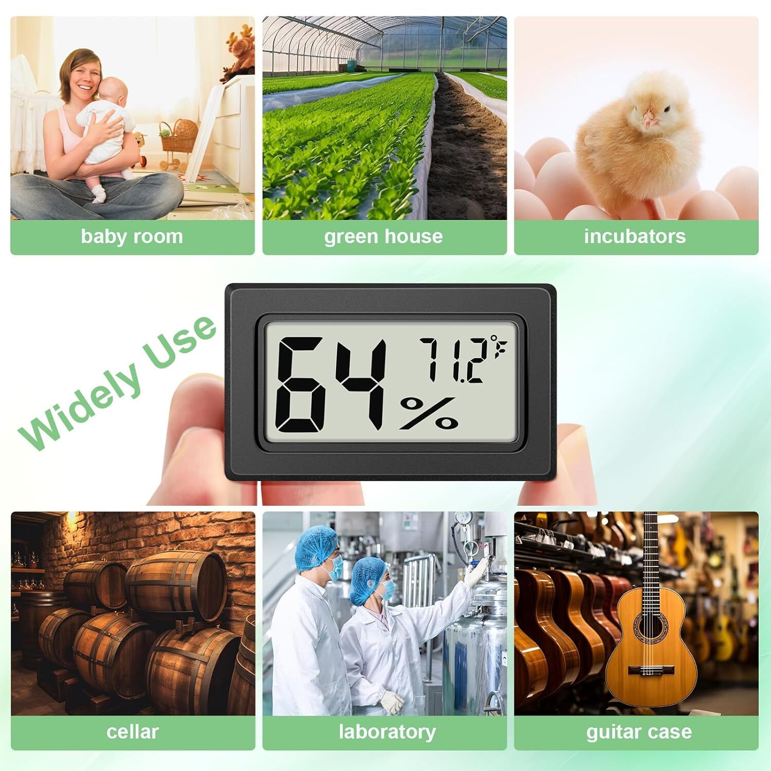 Mini Digital LCD Thermometer Hygrometer Humidity Temperature Meter Indoor Tester