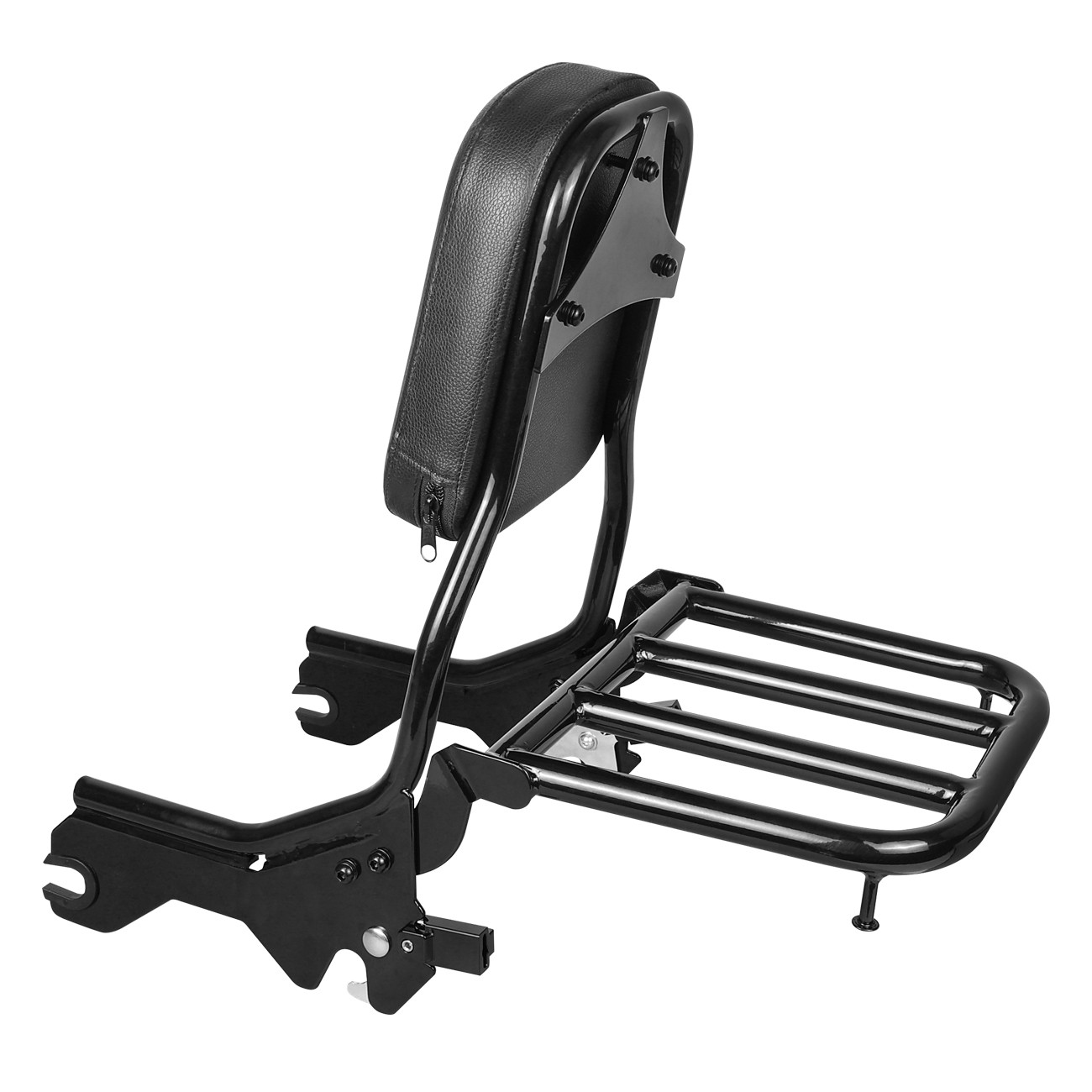 Sissy Bar Upright Passenger Backrest For Harley Softail FLDE FLHC 2018-25 Black