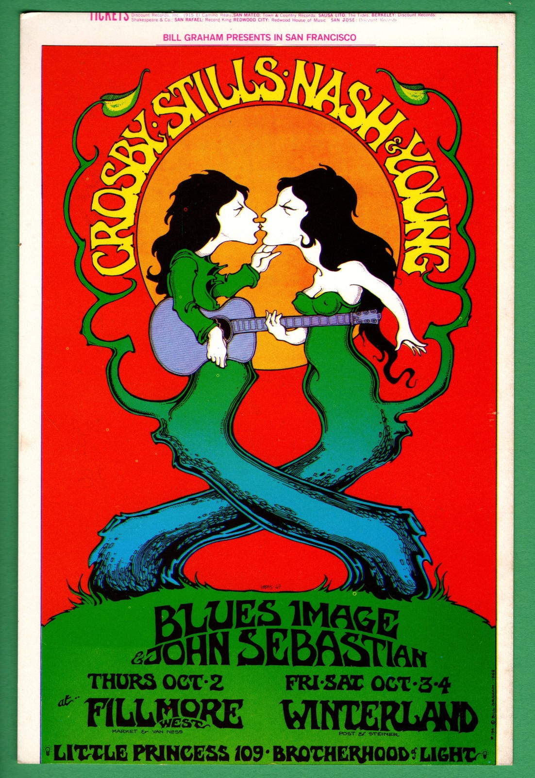 CroSbY, StiLLS, NaSh & Young BG194 BiLL Graham FiLLmore HandbiLL