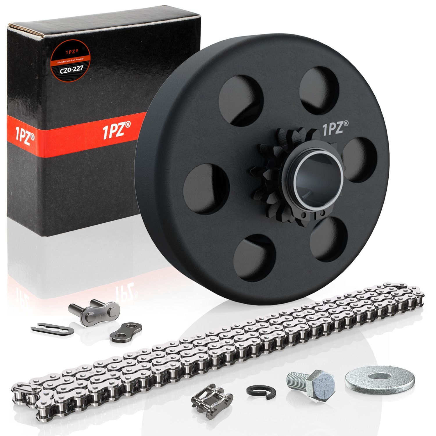 5/8" Shaft Bore 11 Tooth 11T Clutch 35 Chain Go Kart Mini Bike Scooter 2- 6.5HP