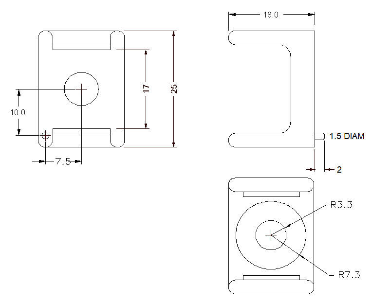 Classic 1/4" (6 mm) Bushing Mini-toggle Switch Guard
