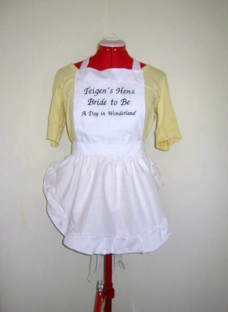 PERSONALISED-IN-WONDERLAND-APRON-Bridal-Birthday-all-parties-Diff-color-M2O