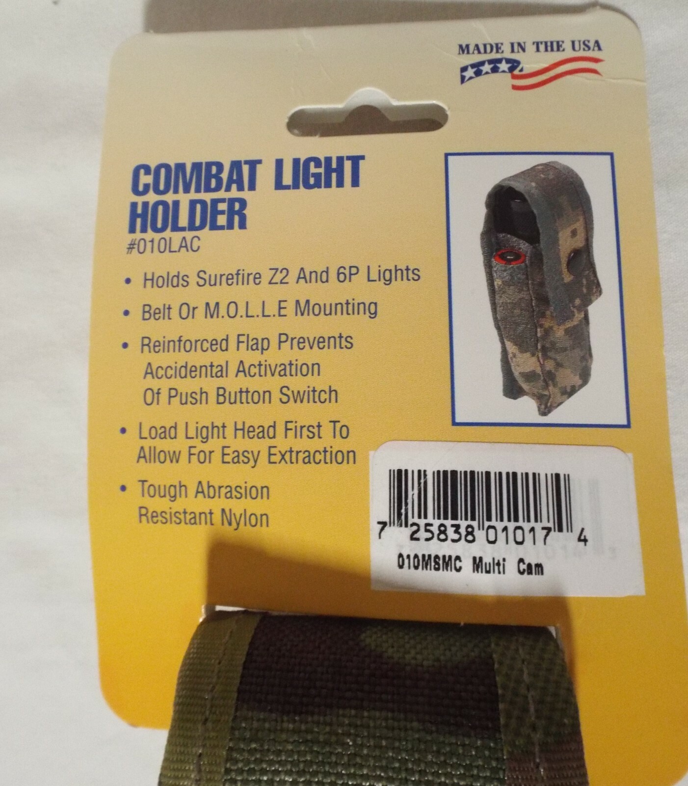 Raine Inc US Army Multicam OCP Molle Combat Surefire Light Pouch Holder 010MSMC