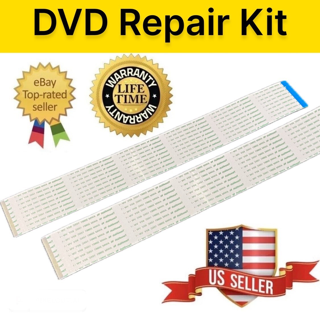 2 Pack Rear VES Screen Cable 2013-2018 Caravan Chrysler Town & Country Dodge Ram