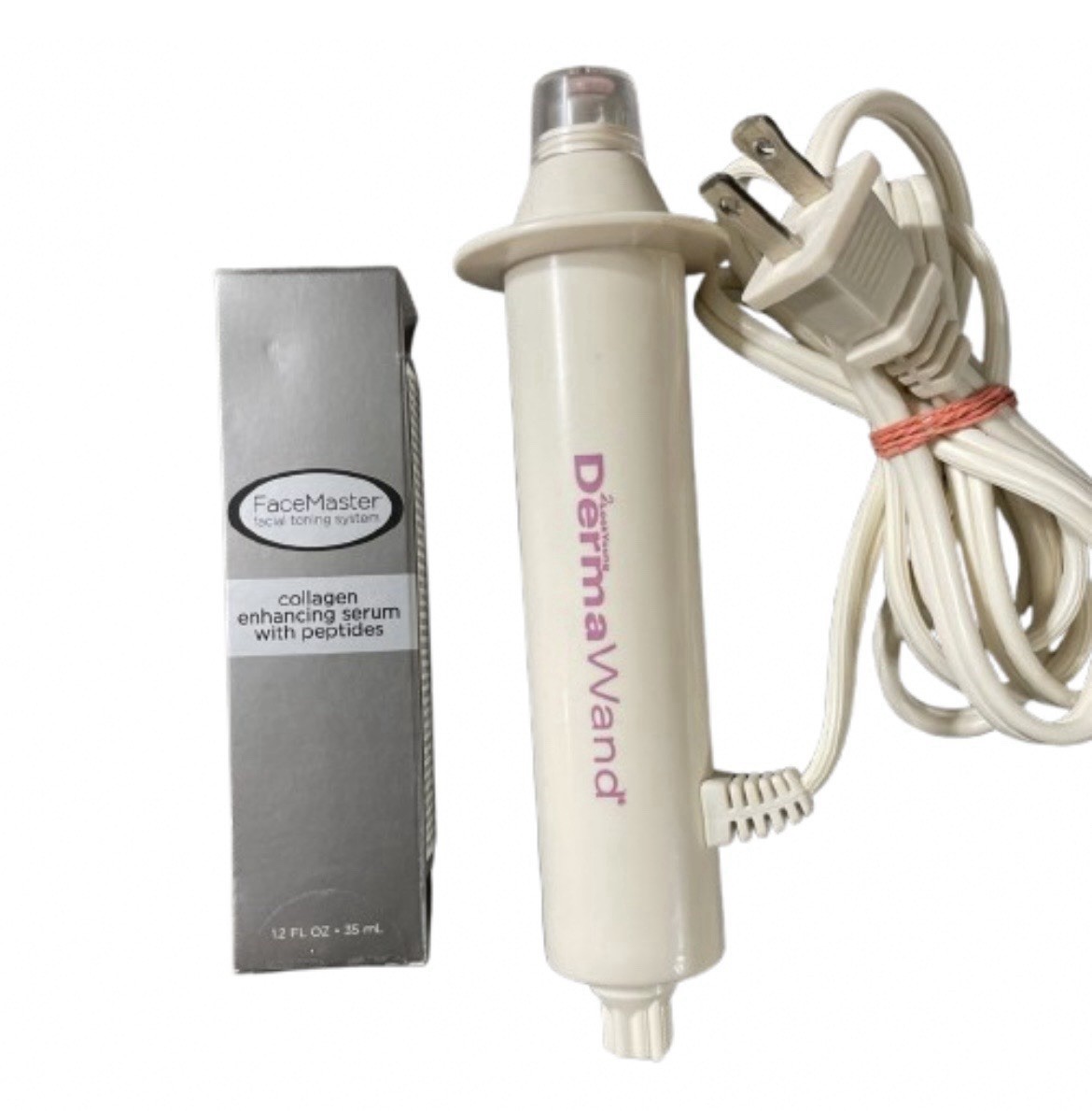 DermaWand High Frequency Facial Device + FaceMaster Peptide Serum Sealed