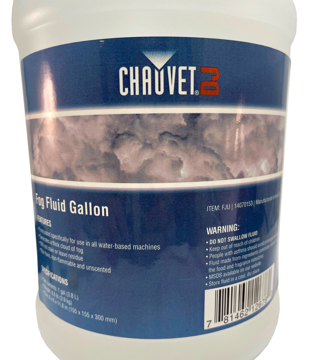 CHAUVET 4 Gallons of DJ Fog Smoke Juice Fluid Fog Machines FJU, USA