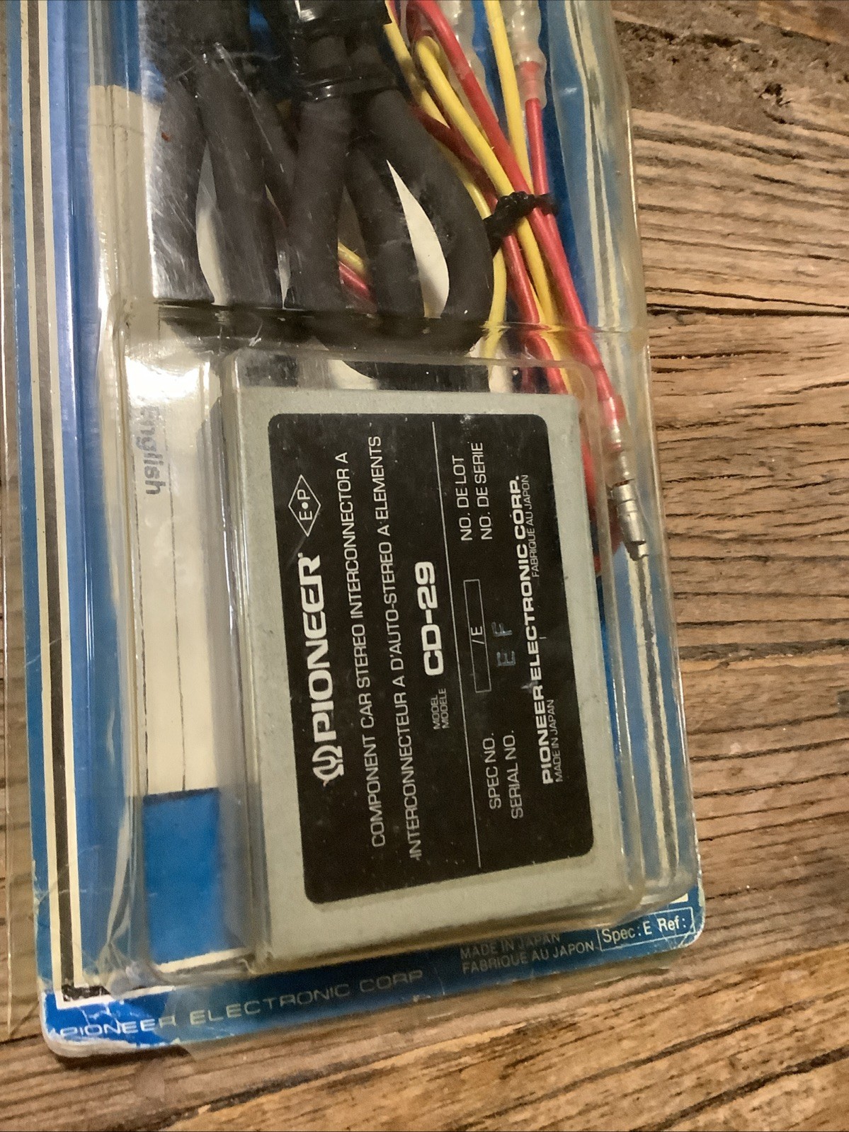 CD-229 Pioneer Component Car Stereo Interconnector A Vintage NOS