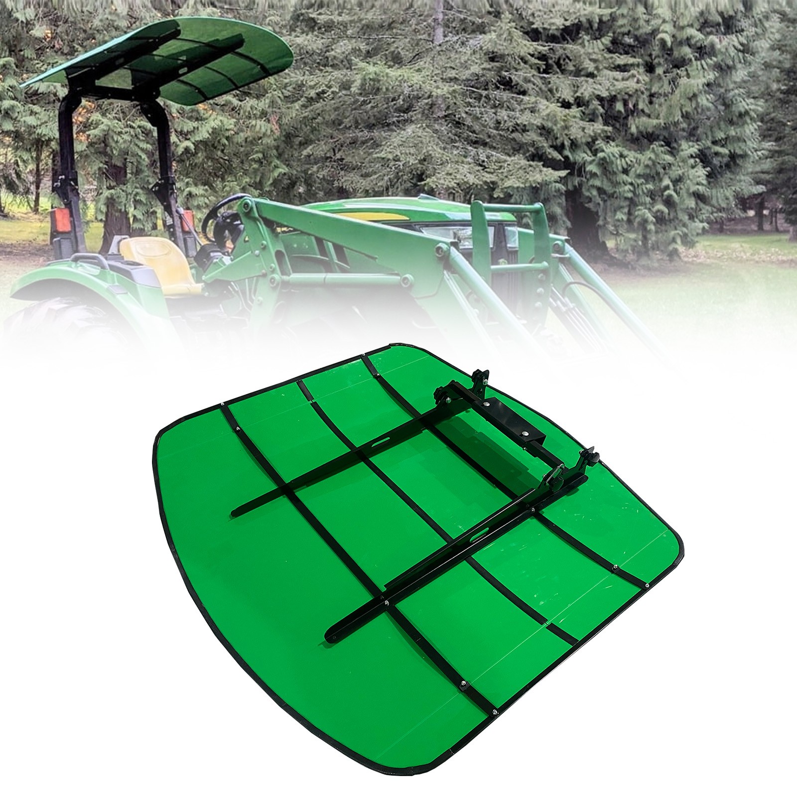 Tuff Top Tractor Canopy 52" X 52" For John Deere 2" x 2" or 2" x 3" ROPS Green