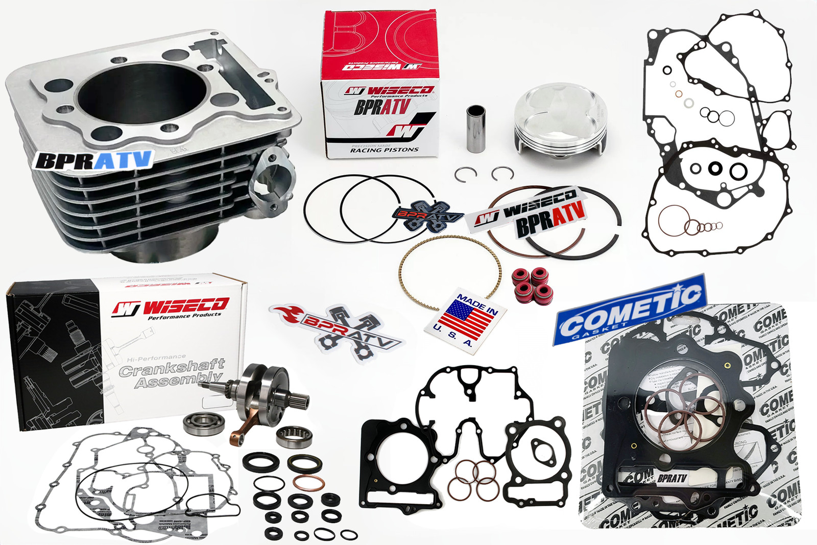 Honda TRX 400EX 85mm Stock Cylinder Crank Wiseco Piston Engine Rebuild Kit 99-04