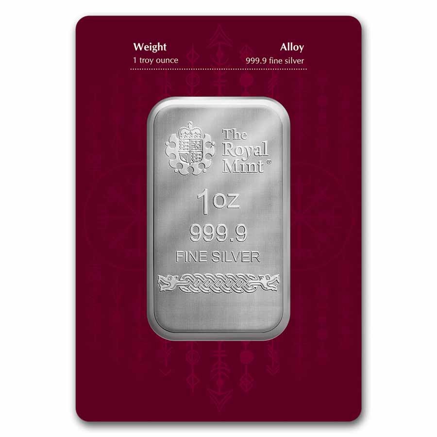 1 oz Silver Bar - The Royal Mint & Germania Mint Norse Gods: Loki