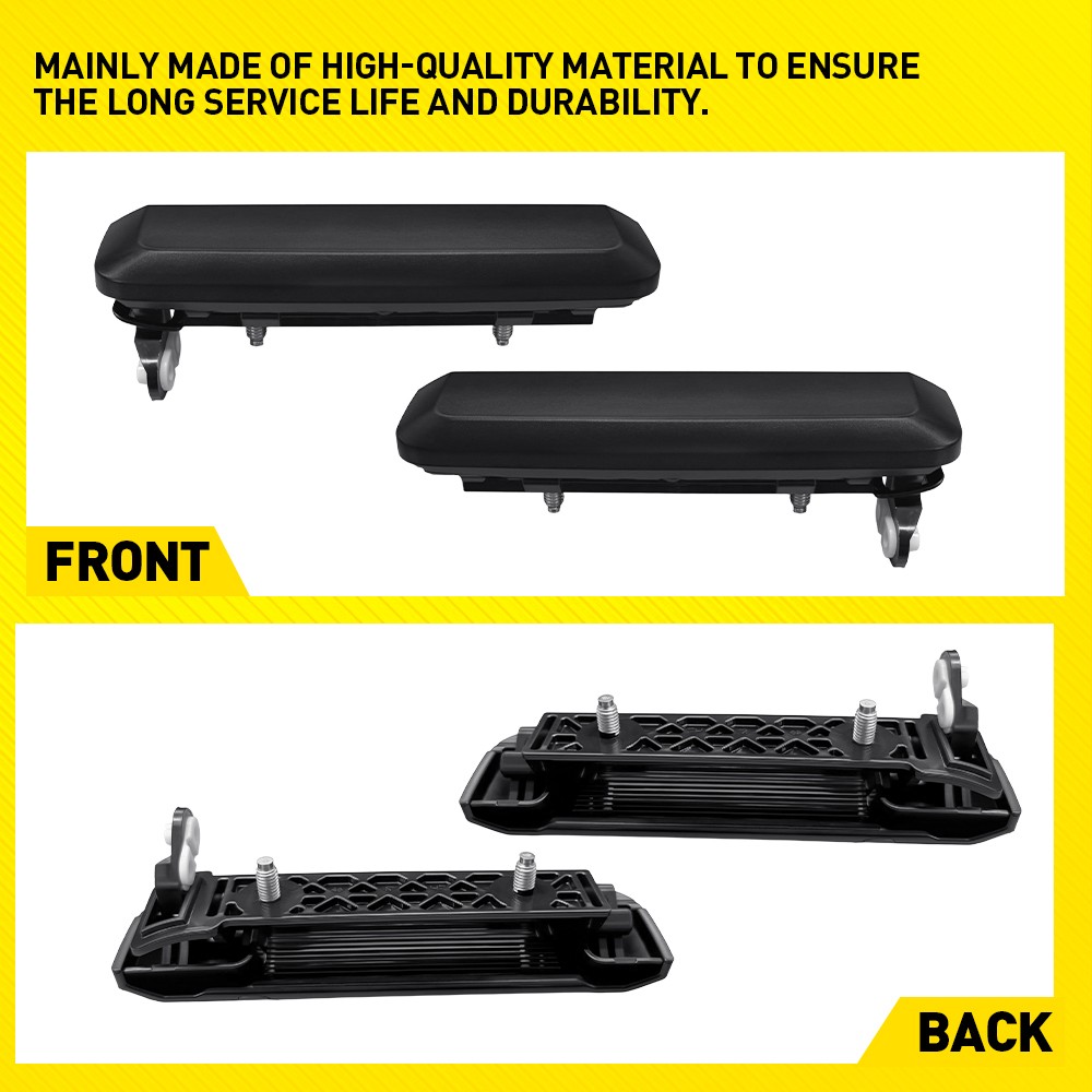 For Nissan 1986-1994 D21 Driver&Passenger Side Front Door Handle Outer Black 2X