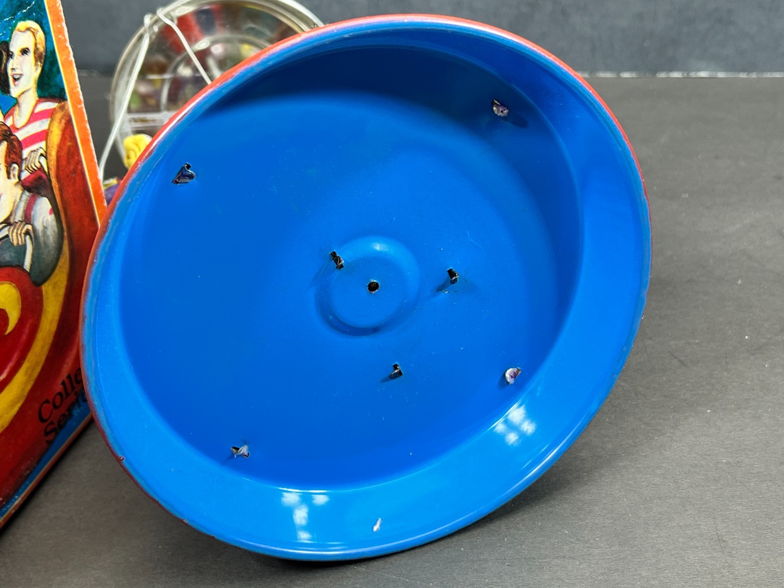 Rocket Ride Carousel Schylling Toys 2000 Vintage Tin Toy NOS in Box TESTED