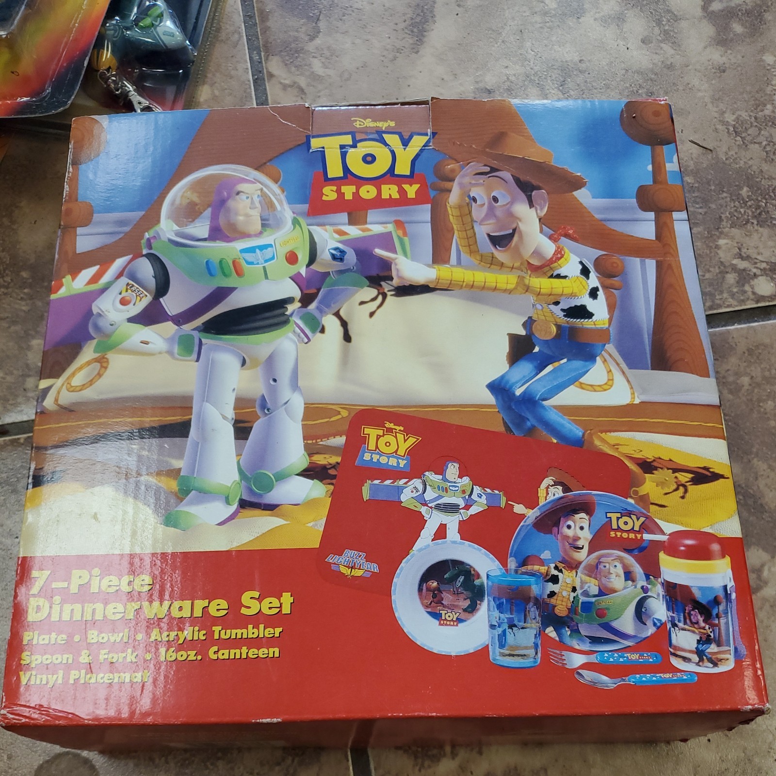 Vintage Toy Story Dinnerware Set Brand New Zak Design 7 Piece Set 1995 Free Ship