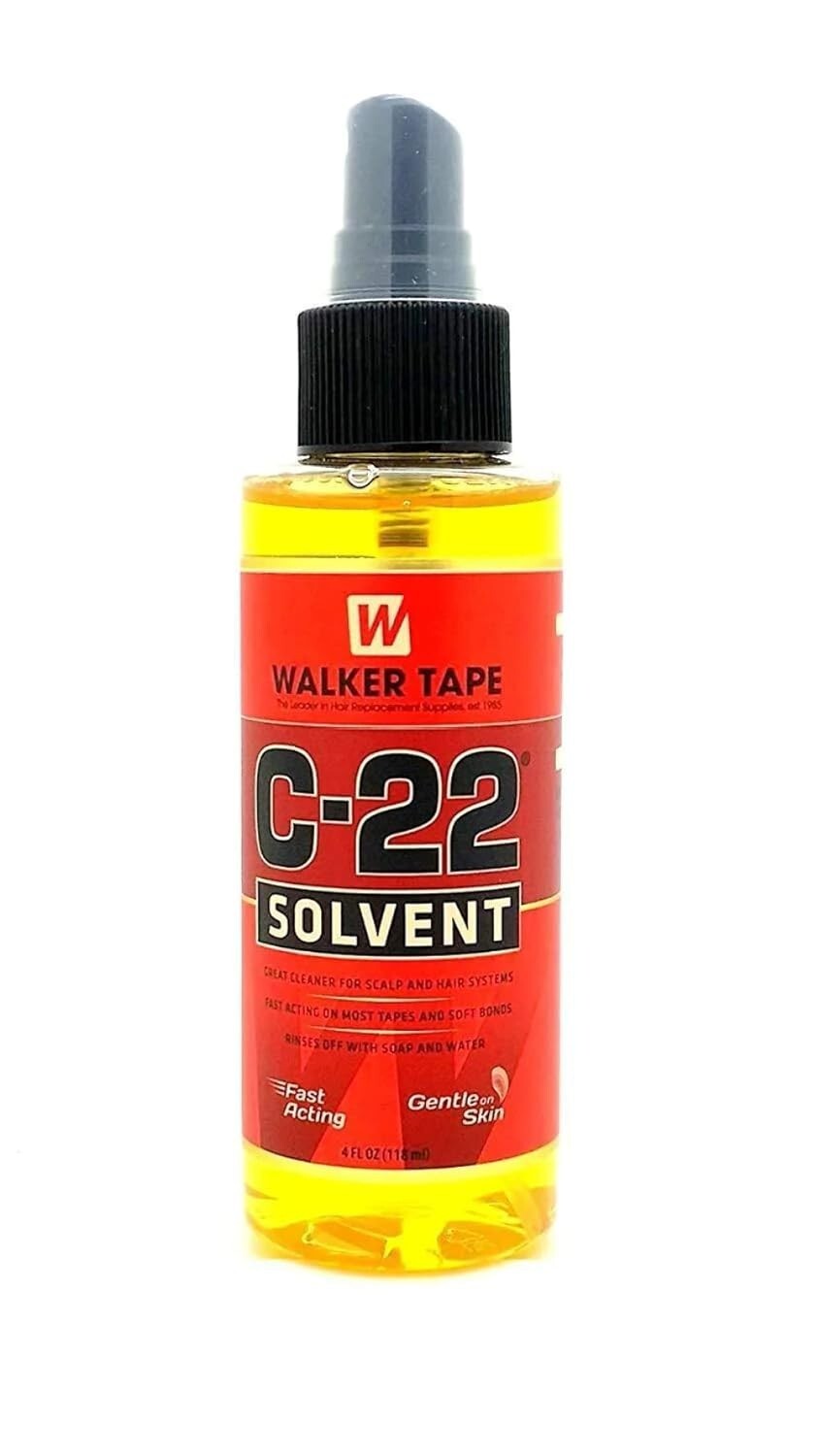 C-22 adhesive solvent by Walker Tape C22 Solvent 4 Oz Spray For Lace Wigs & Toup