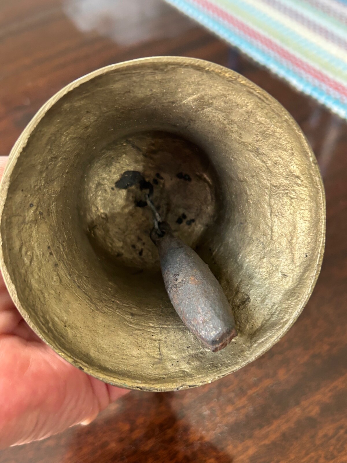 Vintage Tibetan Buddhist Brass Ornate Temple Dorje Bell 6 ½” Meditation Prayer