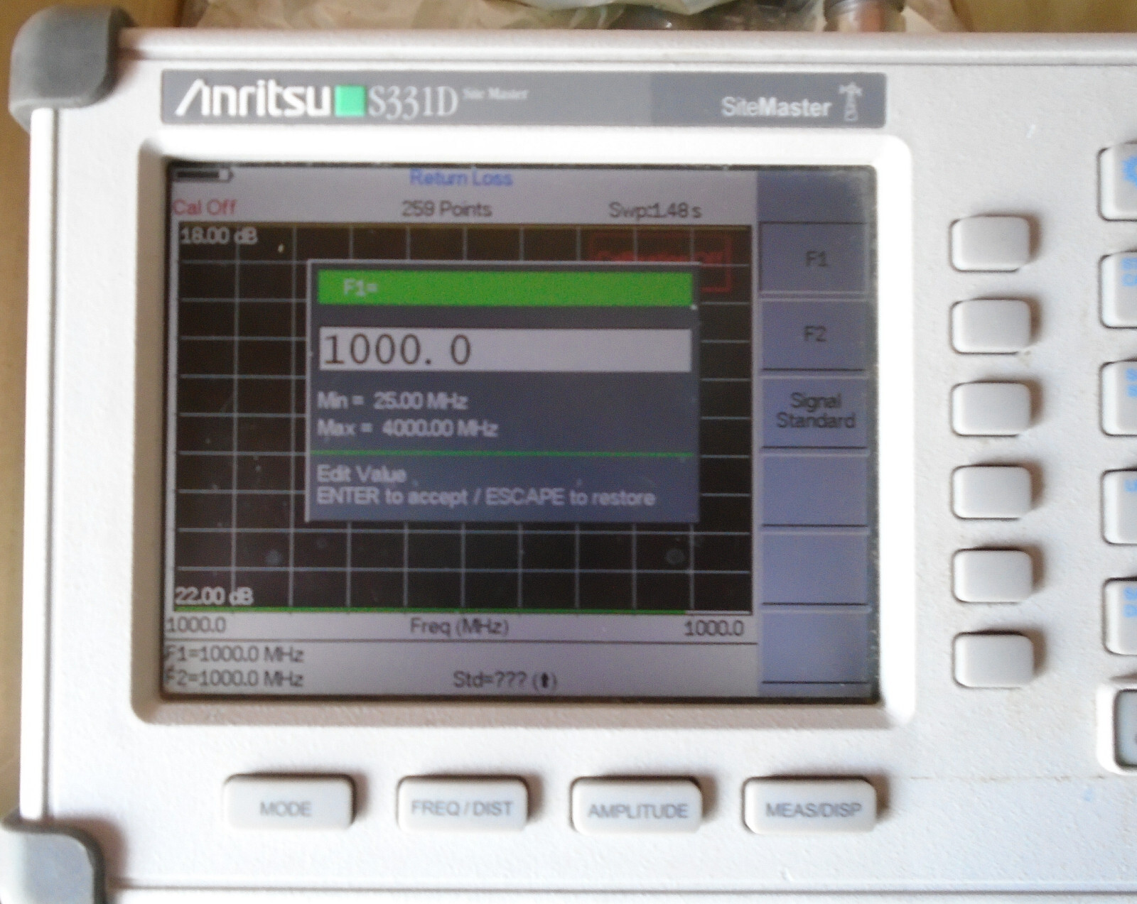 Color Anritsu S331D Site Master Cable and Antenna Analyzer w/Extras 15nnf50-1.5c