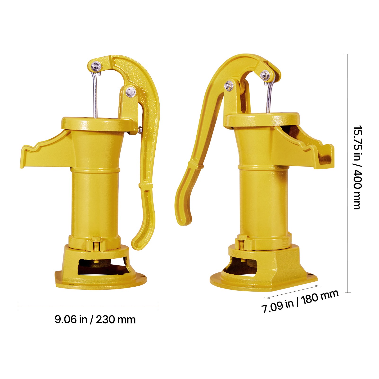 Uimoso Antique Cast Iron Manual Water Pump 25ft Hand Pitcher