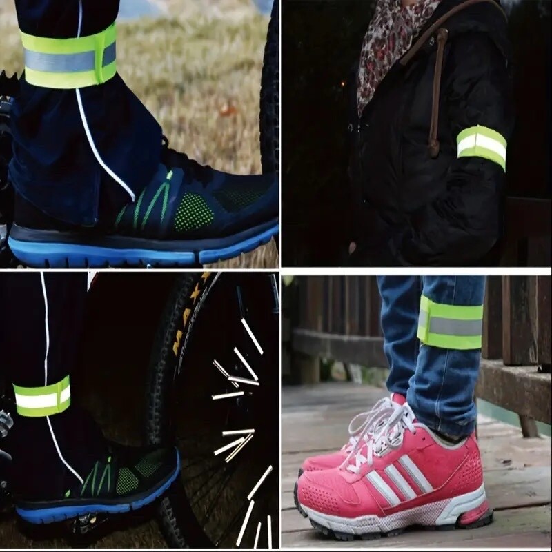 Unisex Hi-Viz Running Vest Chest Phone Holder/ 2 Reflective Bracelets