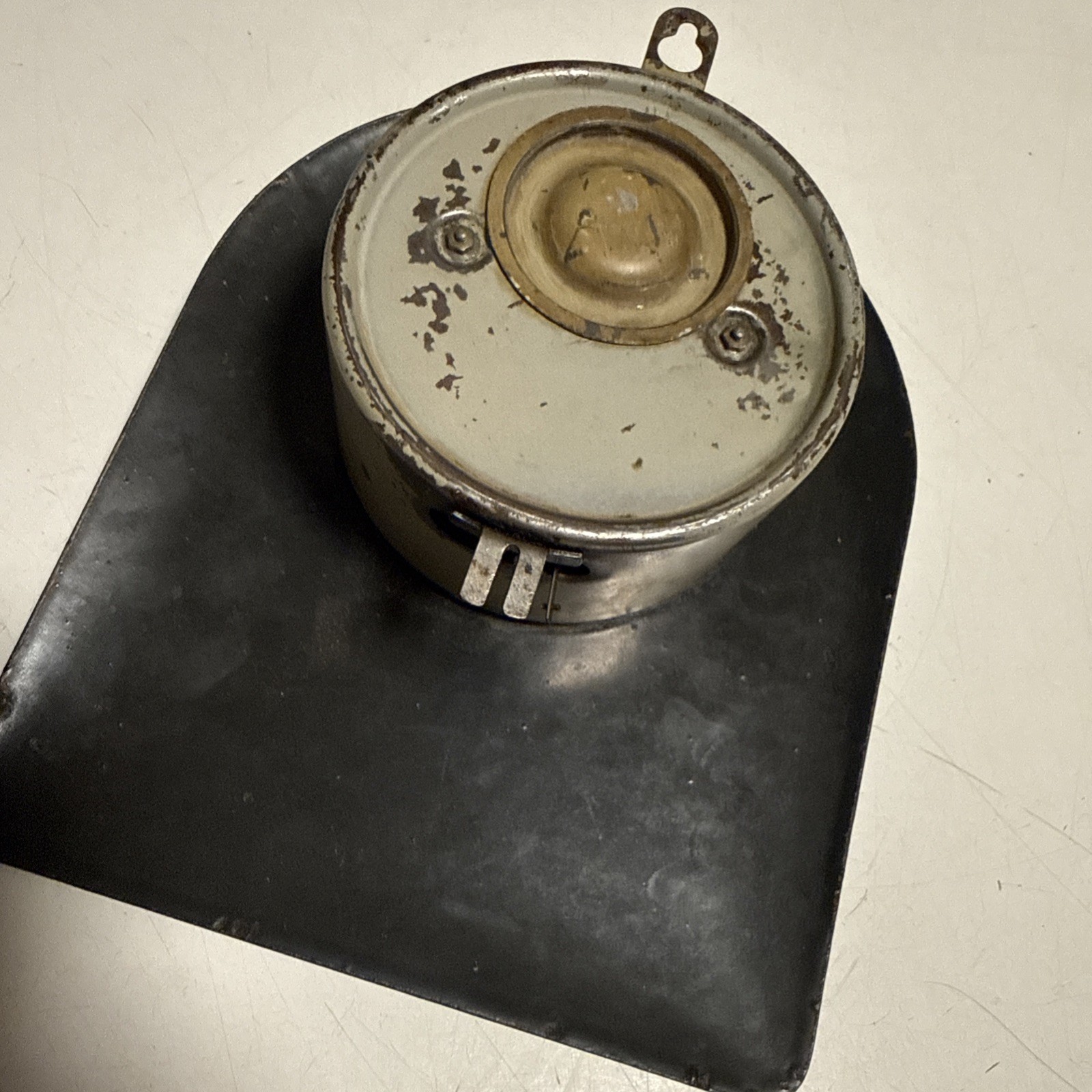 Vtg Delft Germany Blue And White Porcelain Wall Clock Windmill