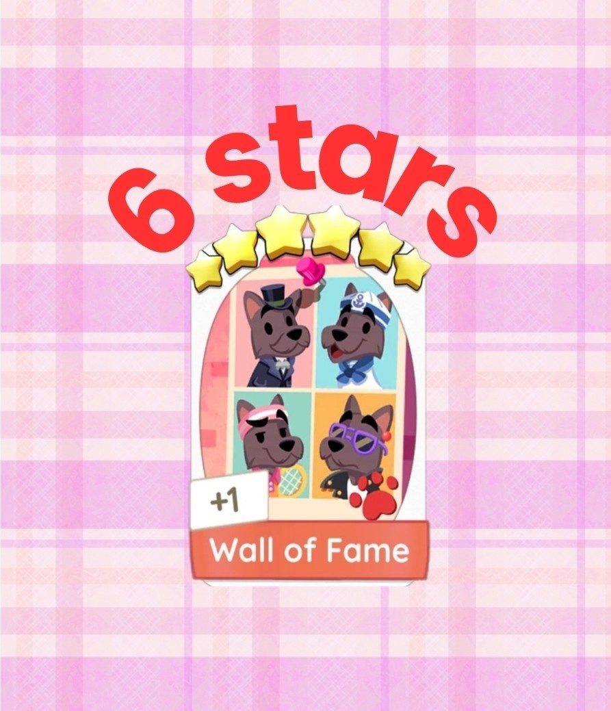 Wall Of Fame Set 21 Monopoly_go_stickers 6 Star⚡️fast delivery⚡️