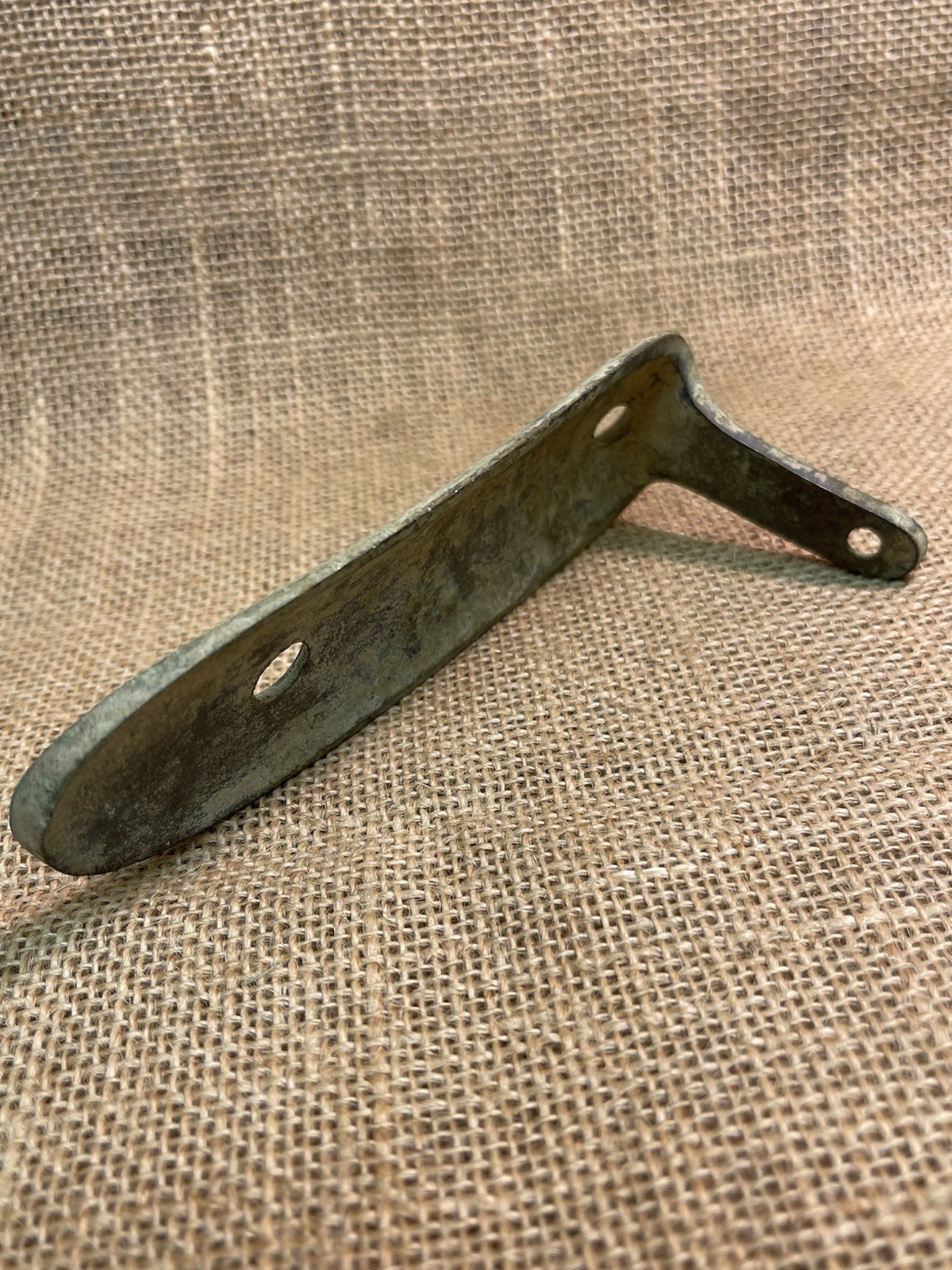 Nice Dug Civil War Brass Enfield Rifle Buttplate Recovered From Gravelly Run Va.